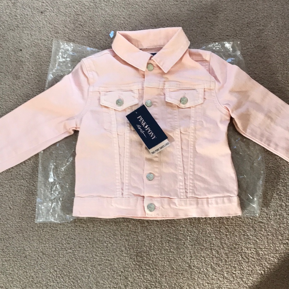 NWT!  “Pink Pony” Polo Denim Jacket.